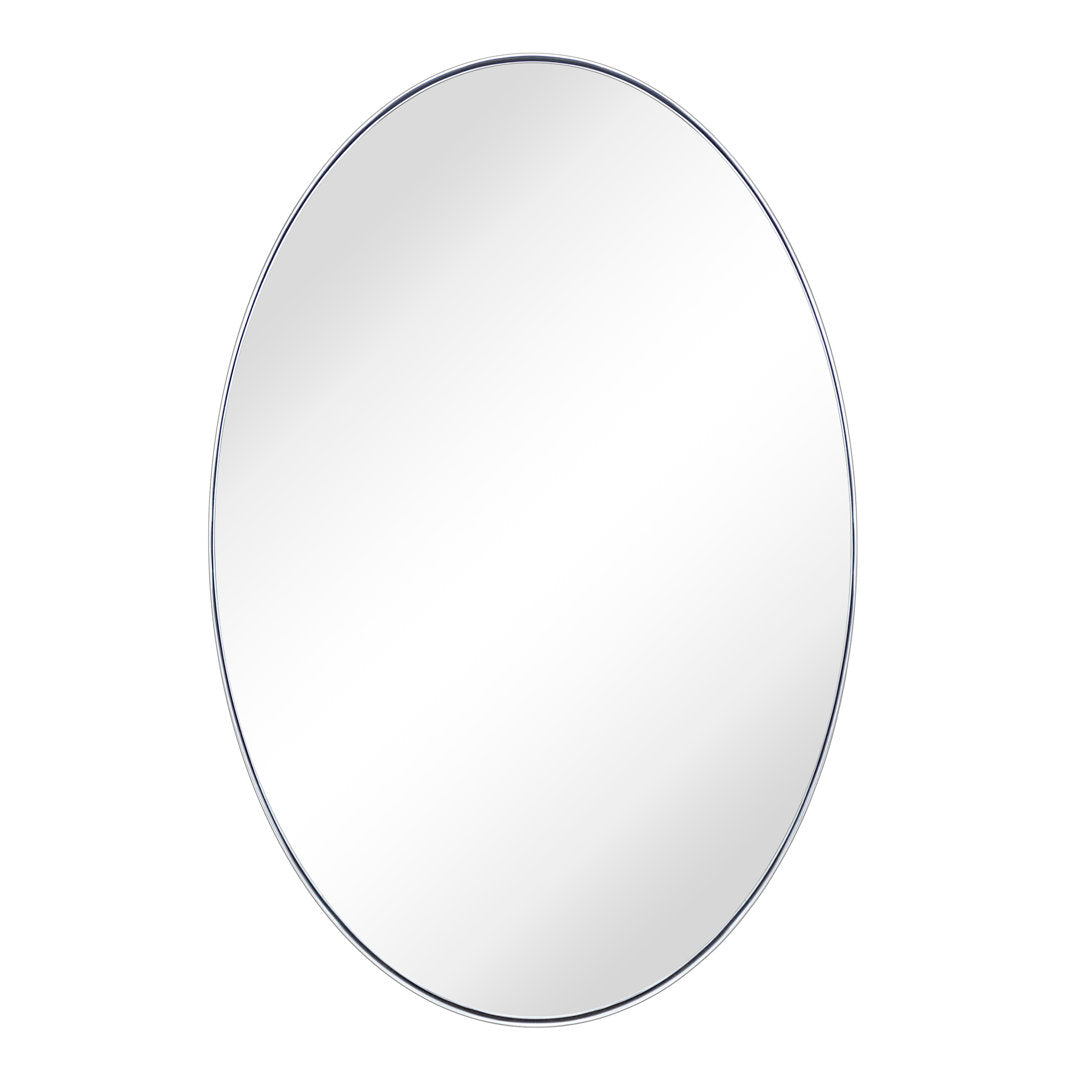 Javell Bathroom Mirror Ebern Designs Size: 36" x 24" Finish: Brushed Nickel