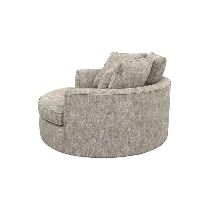 Ashonte Anjuan 61" Wide Polyester Barrel Chair Wade Logan® Fabric: Hill Elephant