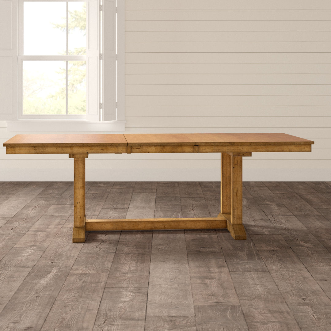 Shaler Extendable Solid Wood Dining Table Laurel Foundry Modern Farmhouse®