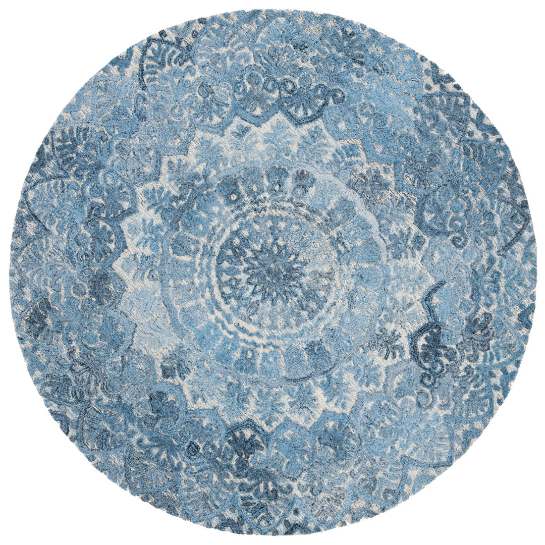 Husted Hand Tufted Performance Oriental Rug House of Hampton® Rug Size: Round 6'
