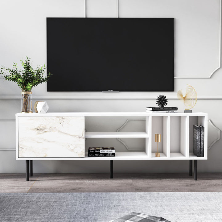 Broxton TV Stand for TVs up to 75" Mercury Row® Color: White