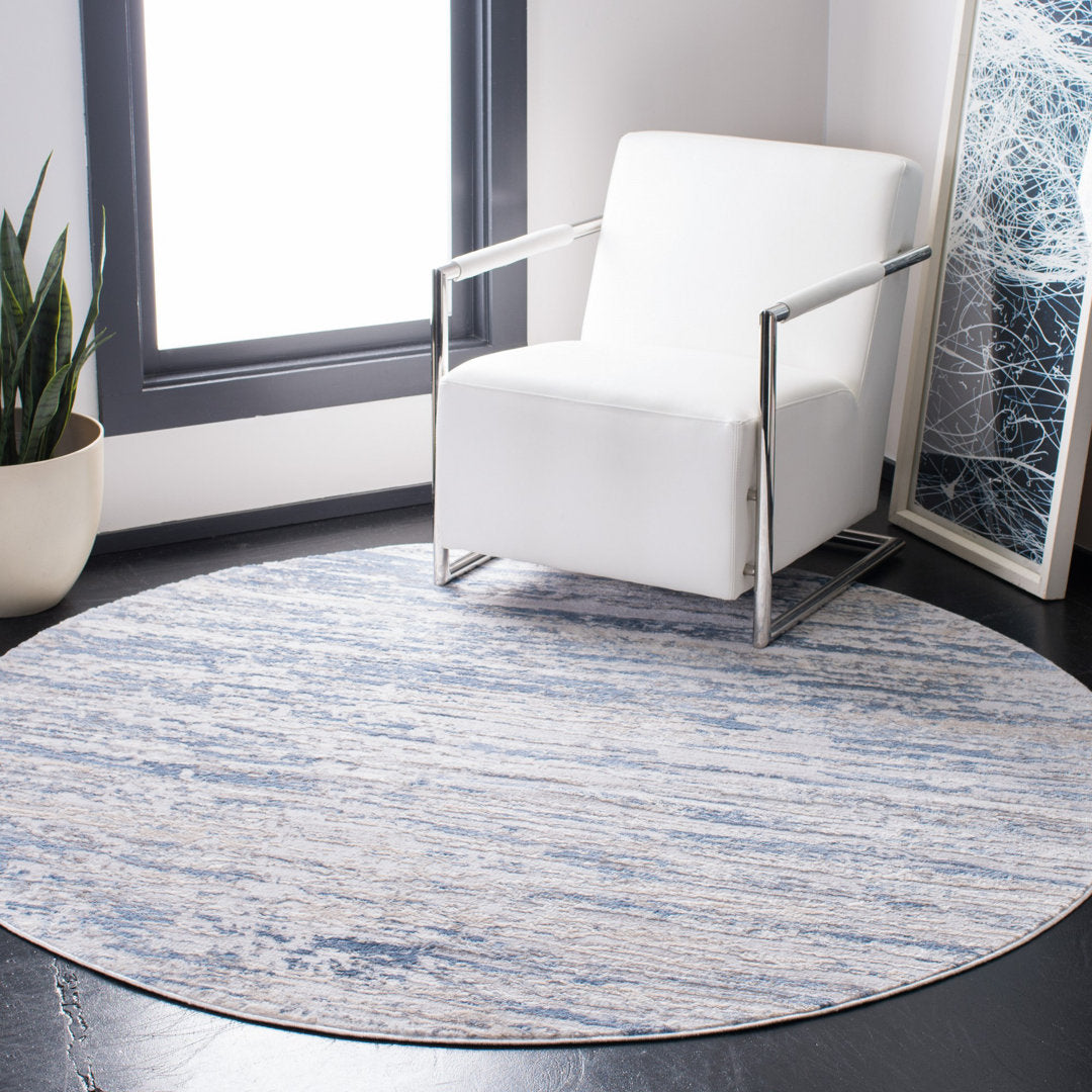 Granada 700 Performance Abstract Rug Highland Dunes Rug Size: Round 11'