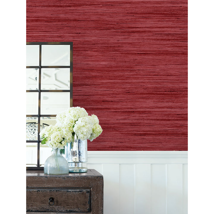 Arnod 27' L x 27" W 3D Embossed Wallpaper Roll Wade Logan® Color: Ruby