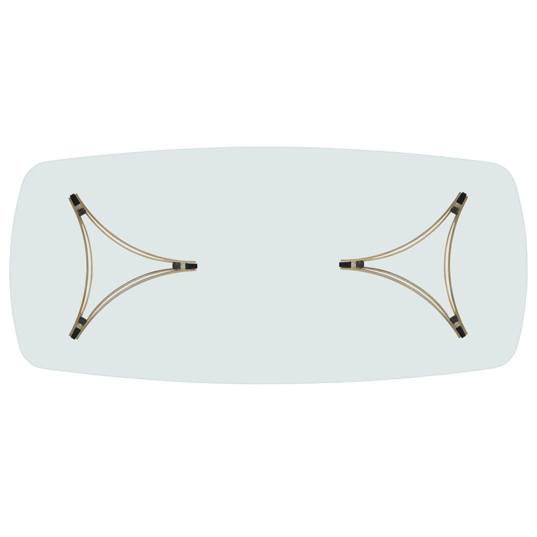 Modern Remix 48" Double Pedestal Dining Table Caracole Modern
