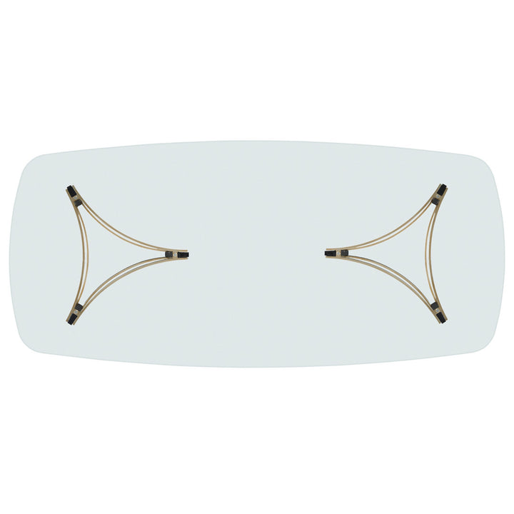 Modern Remix 48" Double Pedestal Dining Table Caracole Modern