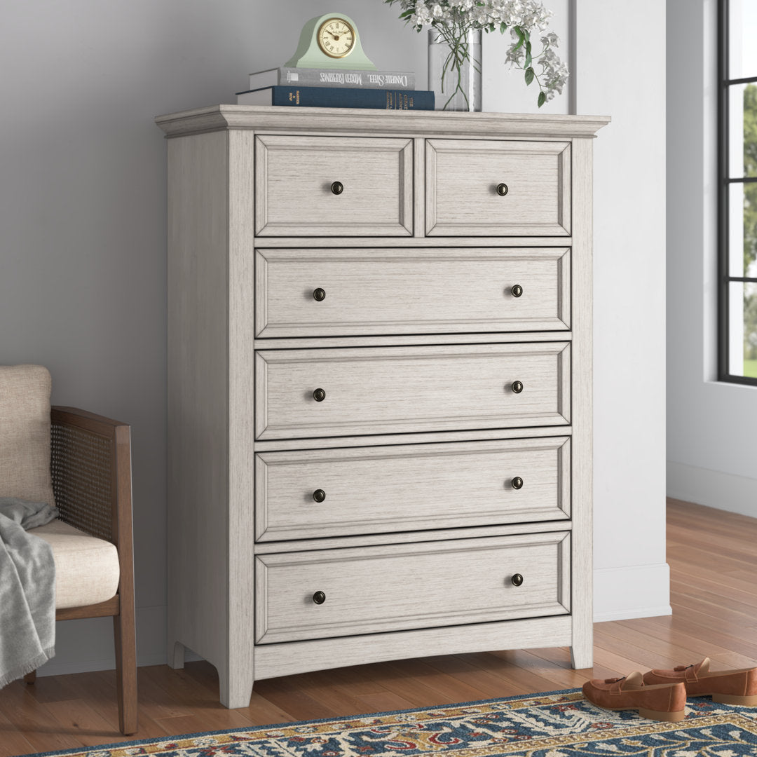 Kingery 6 - Drawer Dresser Three Posts™ Color: Antique White