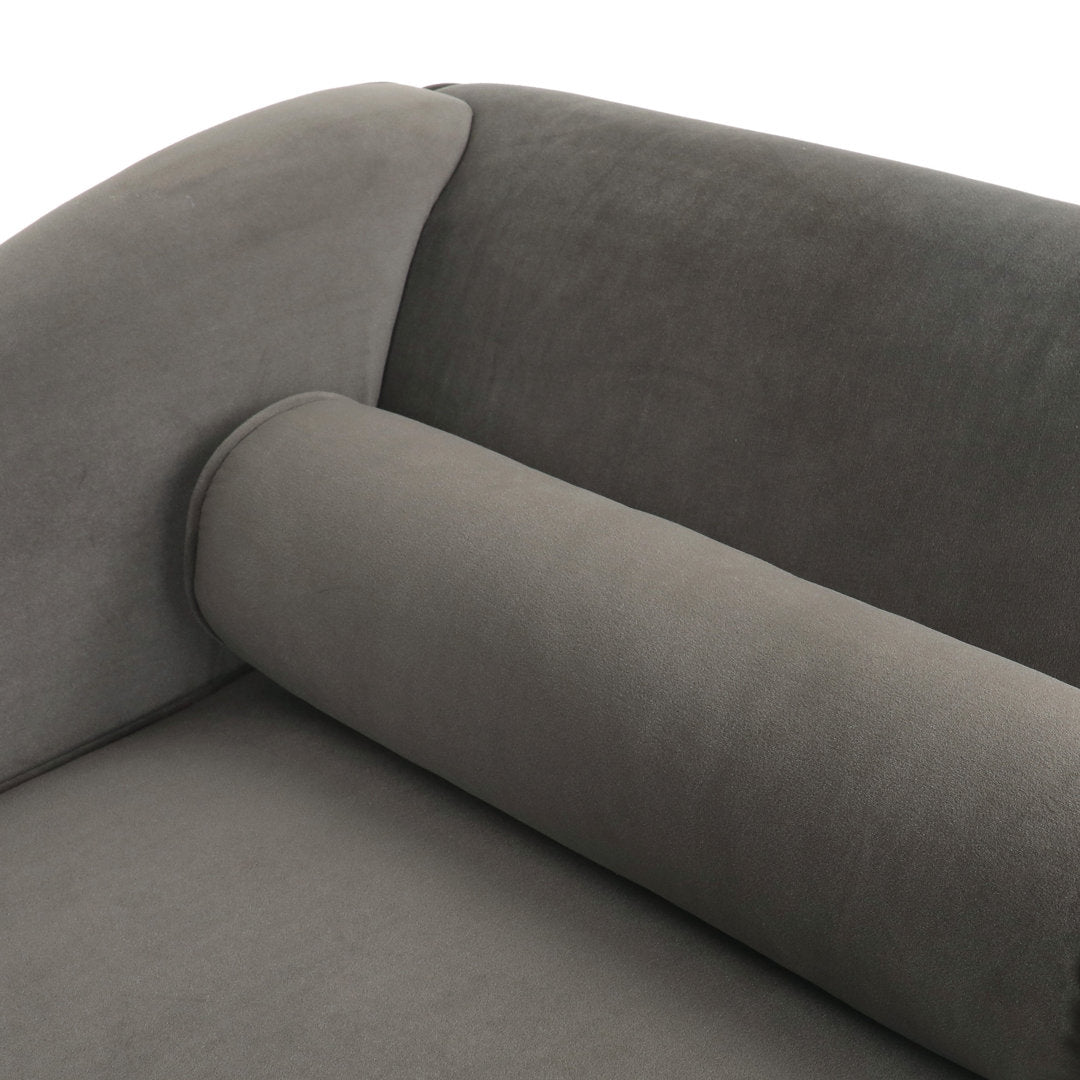 Roiled Arms Chaise Lounge Everly Quinn Fabric: Taupe Polyester Blend
