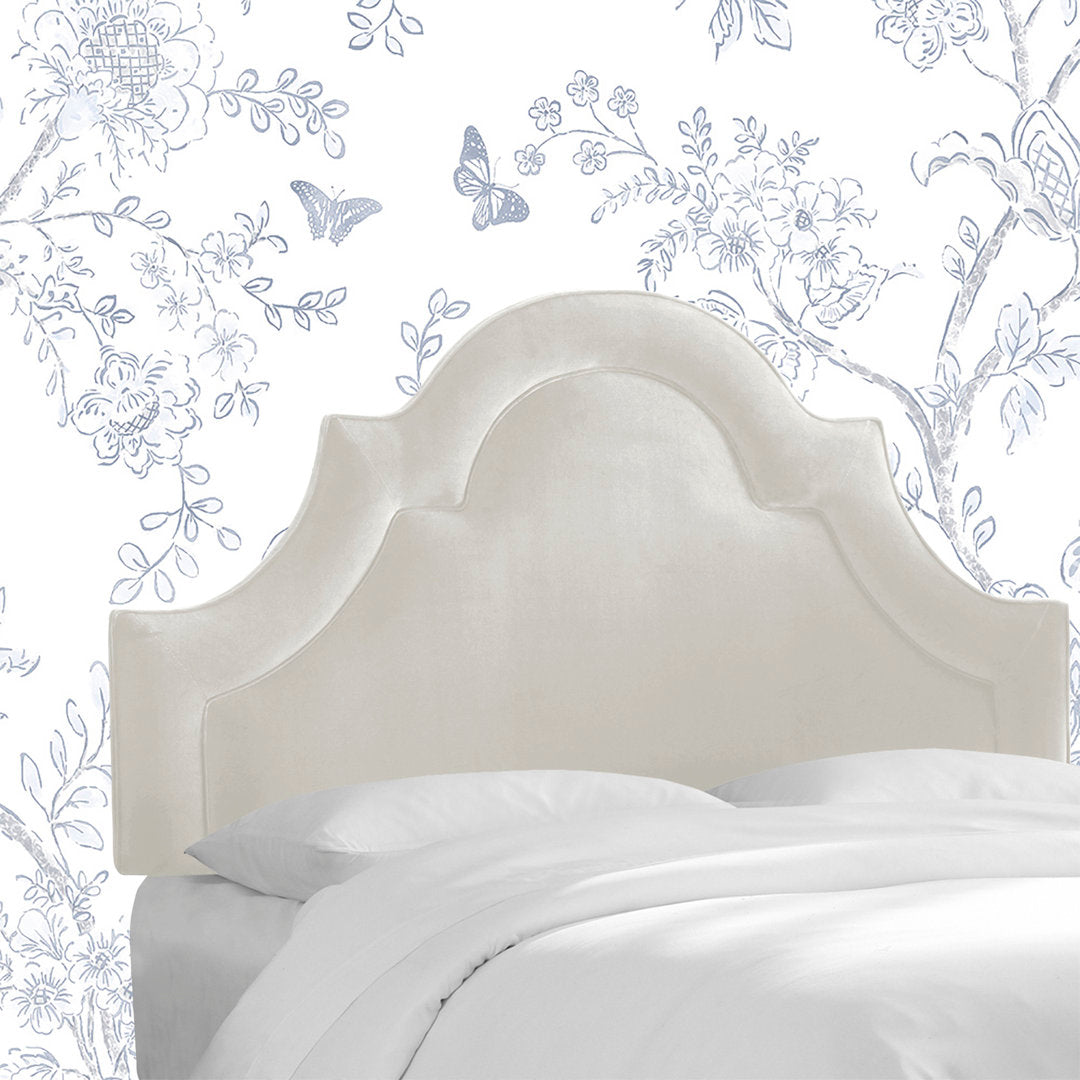McAfee Velvet Upholstered Panel Headboard Kelly Clarkson Home Size: California King Upholstery: Bella Light Gray Performance Velvet