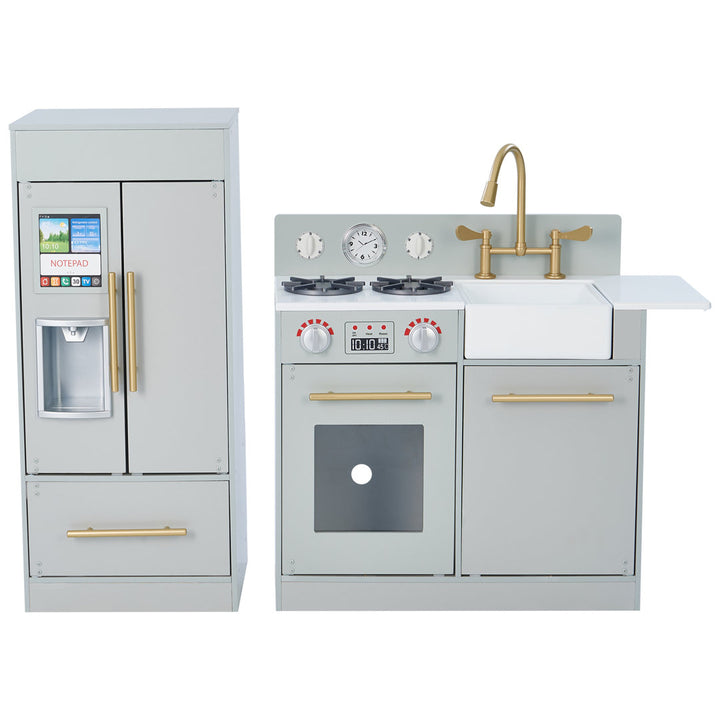 Little Chef Charlotte Modern Play Kitchen Teamson Kids Finish: Gray/Gold