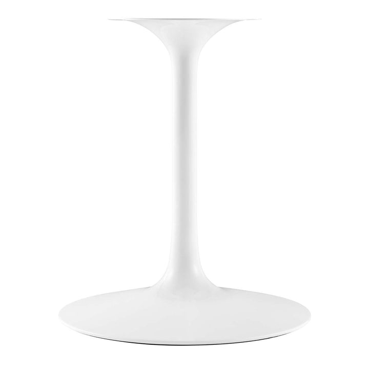Silver Orchid Fein Oval Dining Table Wade Logan® Base Color: White, Top Color: Natural Size: 48" W x 48" L