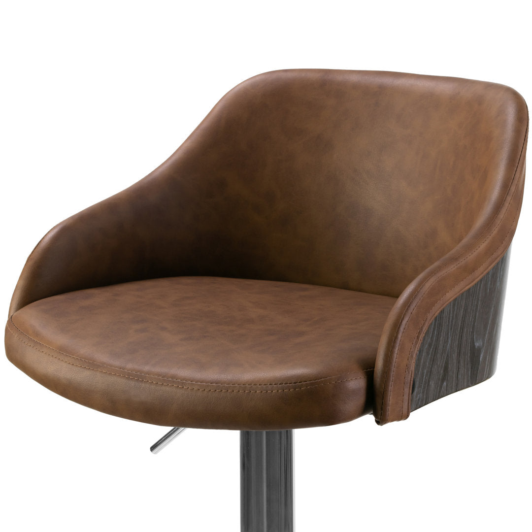 Buker Adjustable Height Swivel Bar Stool Union Rustic