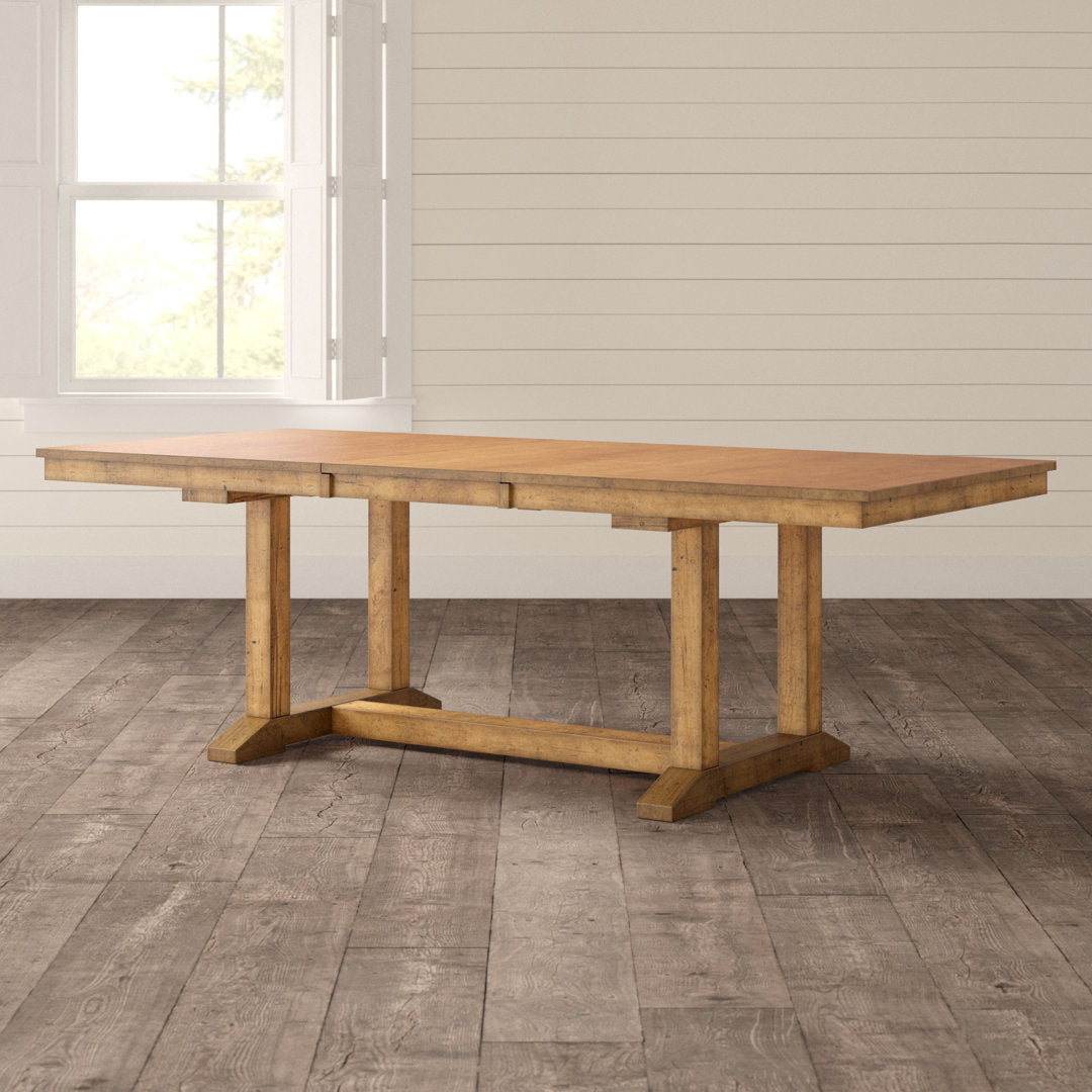 Shaler Extendable Solid Wood Dining Table Laurel Foundry Modern Farmhouse®
