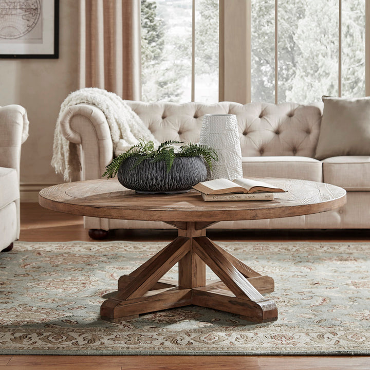 Ashbaugh Pedestal Coffee Table Greyleigh™