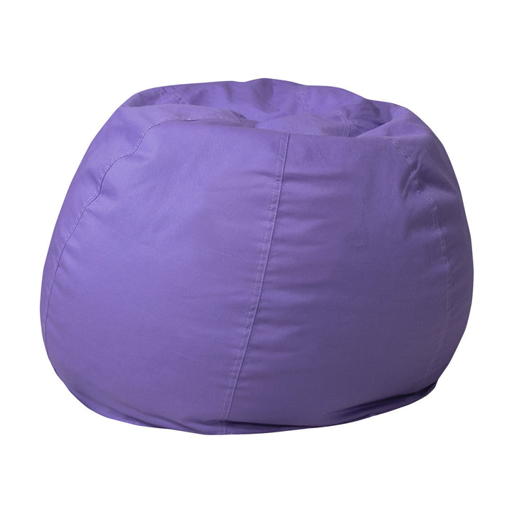 Classic Refillable Cotton Bean Bag Chair Mack & Milo™ Size: Small Body Fabric: Purple Cotton Twill
