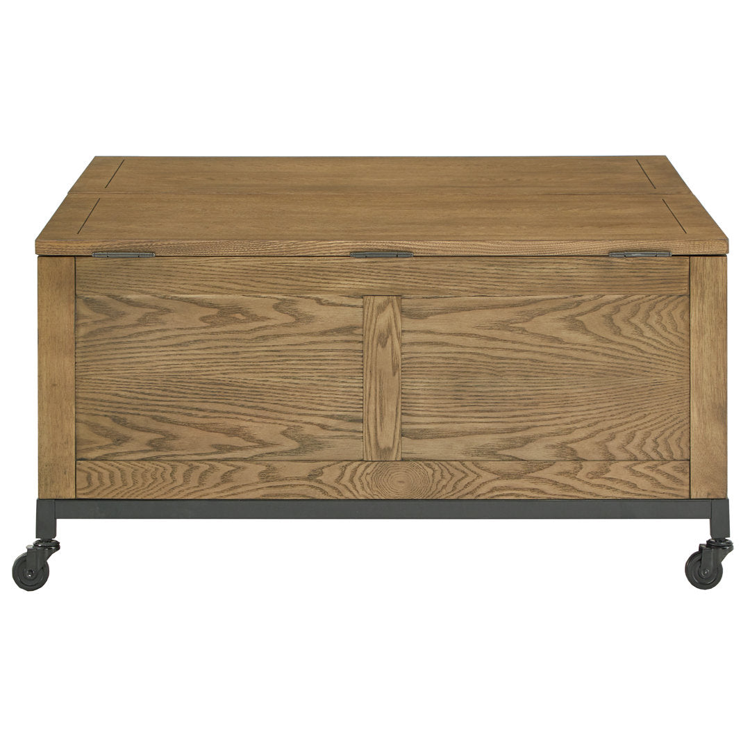 Brunswick Wheel Coffee Table with Storage Sand & Stable™