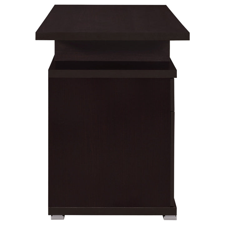 Alyun Credenza desk Latitude Run® Color: Cappucino