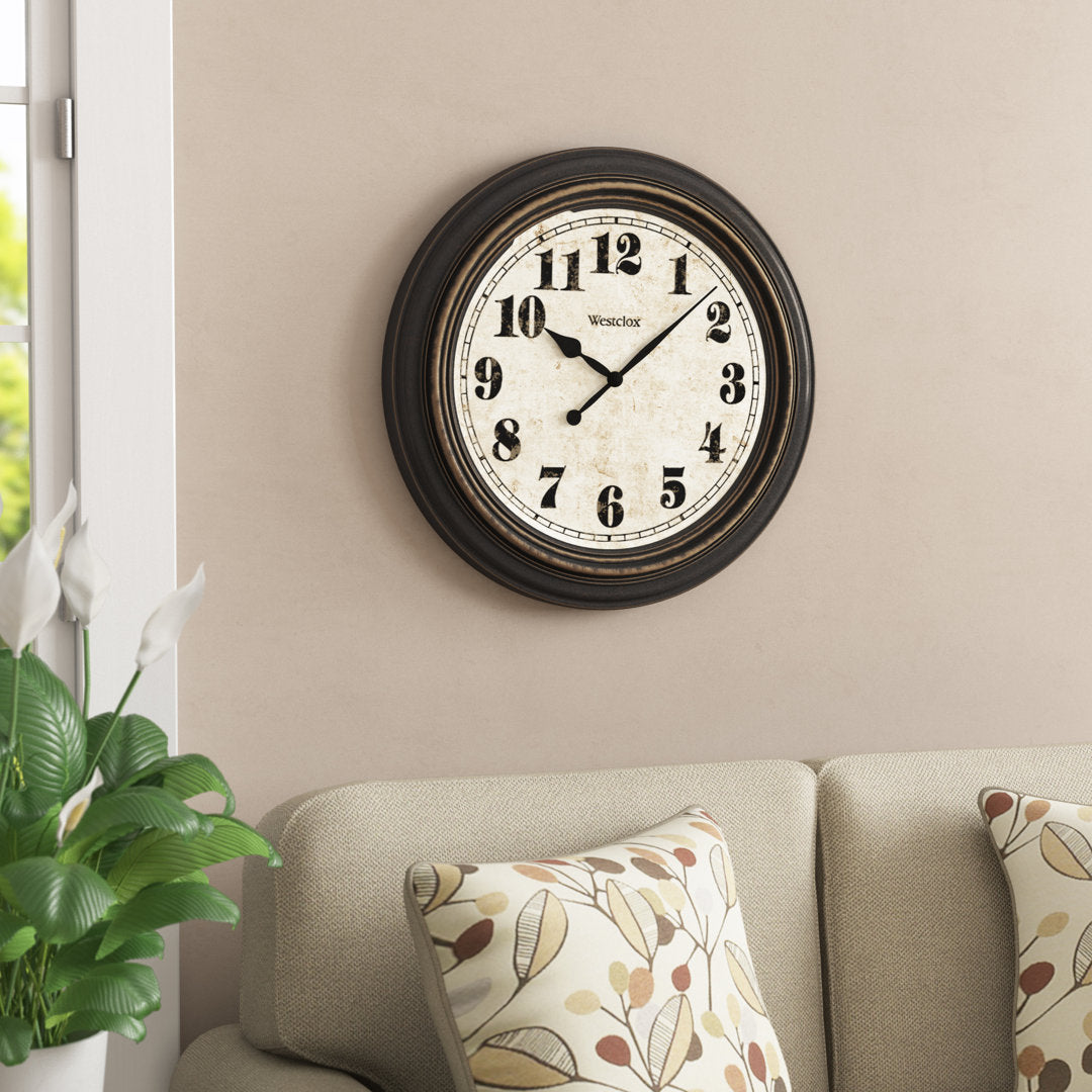 Welles Oversized 24" Wall Clock Charlton Home®