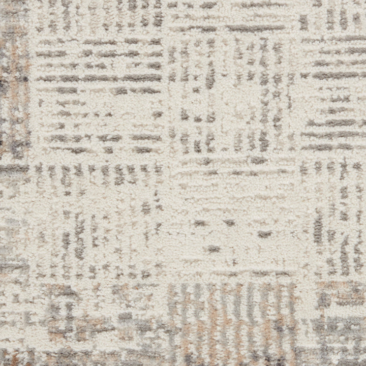 Adriao Geometric Gray/Ivory Area Rug Wade Logan® Rug Size: Runner 2'3" x 7'6"