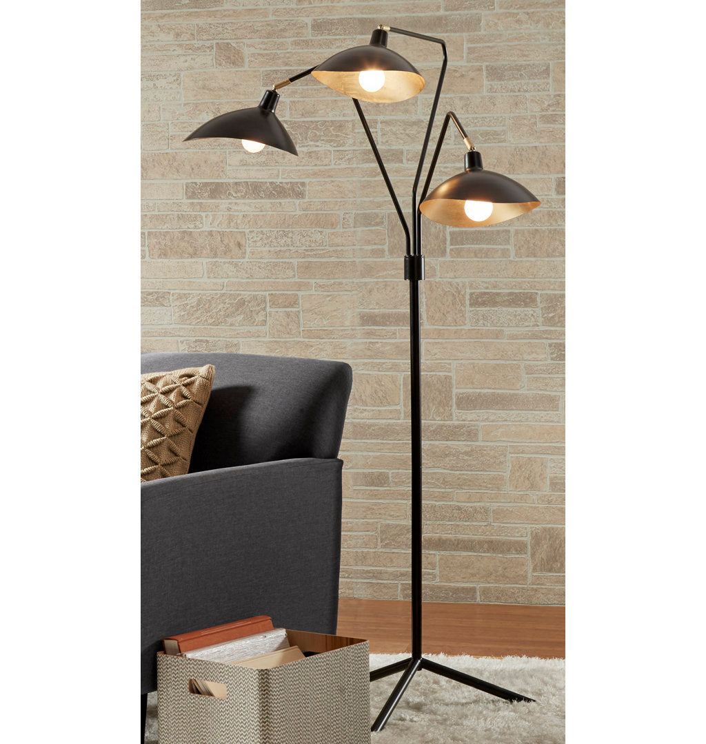 Hopson 70" Tree Floor Lamp AllModern Base Finish: Black