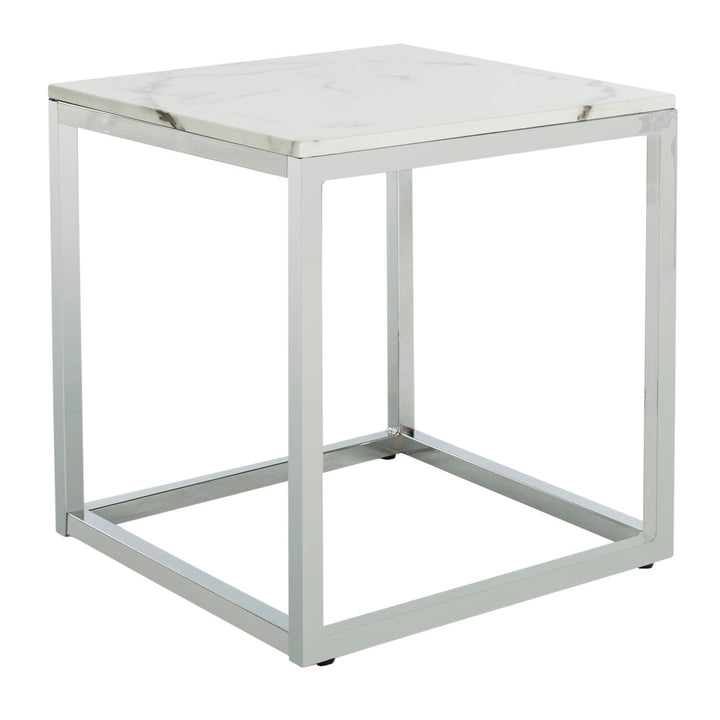 Winnie Frame End Table Mercer41 Table Base Color: Chrome