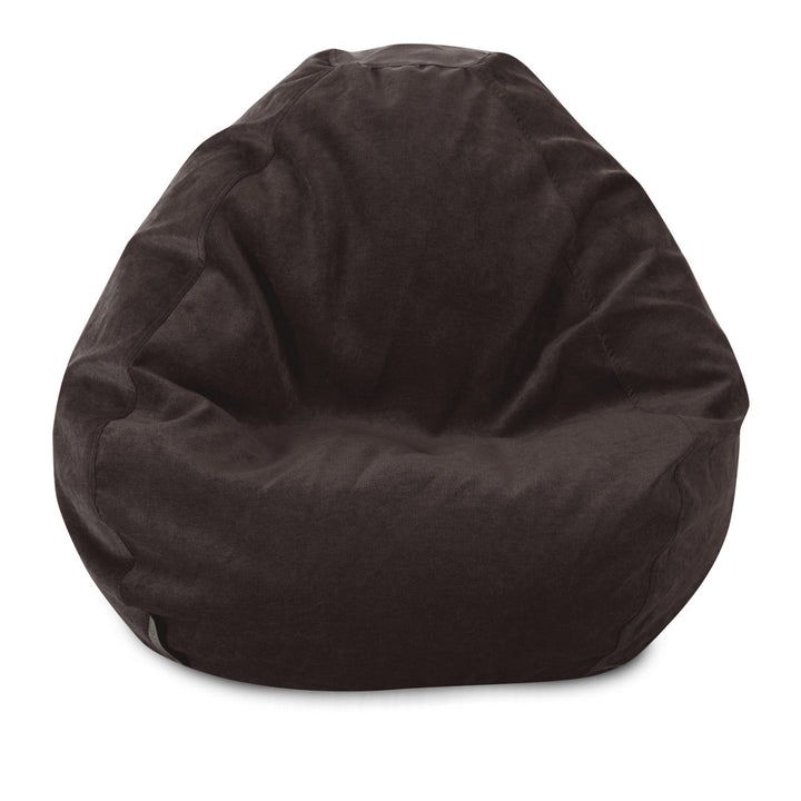 Velvet Bean Bag Chair & Lounger Ebern Designs Upholstery Color: Storm Size: 23" H x 35" W x 35" D