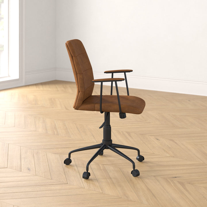 Zion Task Chair Steelside™ Upholstery Color: Brown