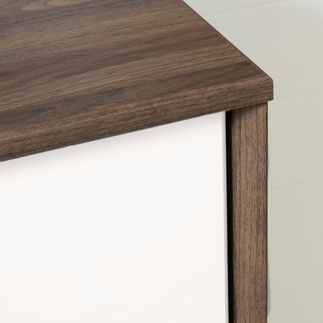 Rafferty Kids 5- Drawer Chest AllModern Color: Natural Walnut/Pure White
