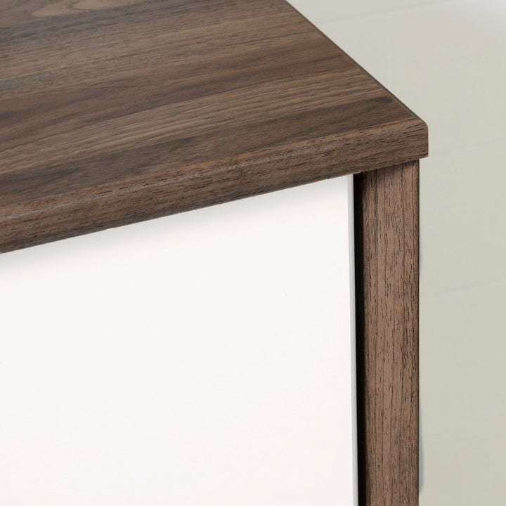 Rafferty Kids 5- Drawer Chest AllModern Color: Natural Walnut/Pure White