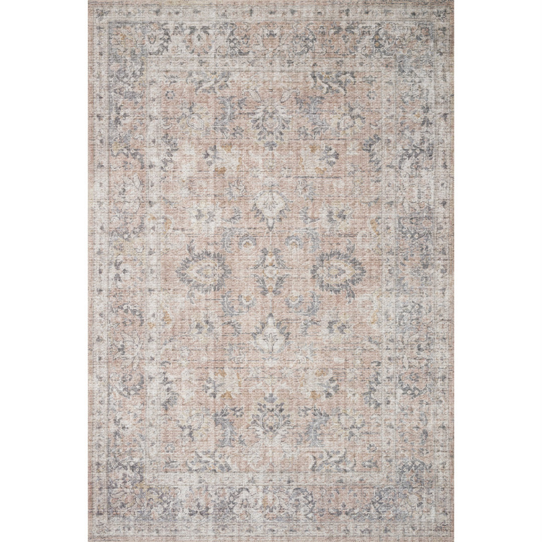 Gelo Oriental Blush/Gray Rug Bungalow Rose Rug Size: Rectangle 9' x 12'