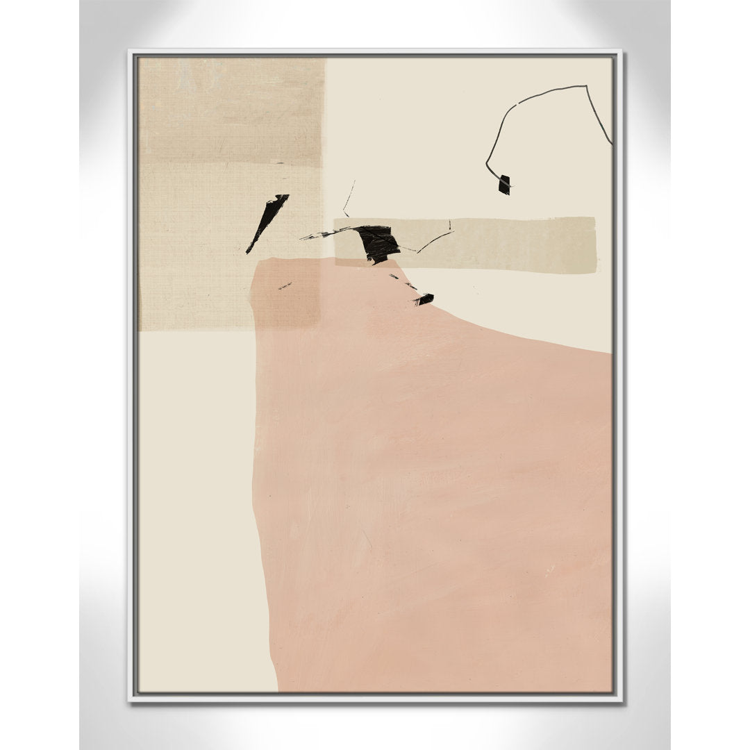 Soft Tempo - Floater Frame Painting on Canvas Joss & Main Frame Color: White Framed Size: 41.5" H x 31.5" W