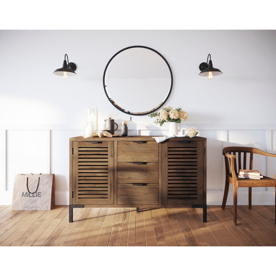 Miller 55'' Solid Wood Sideboard, Brown Sideboard Millwood Pines