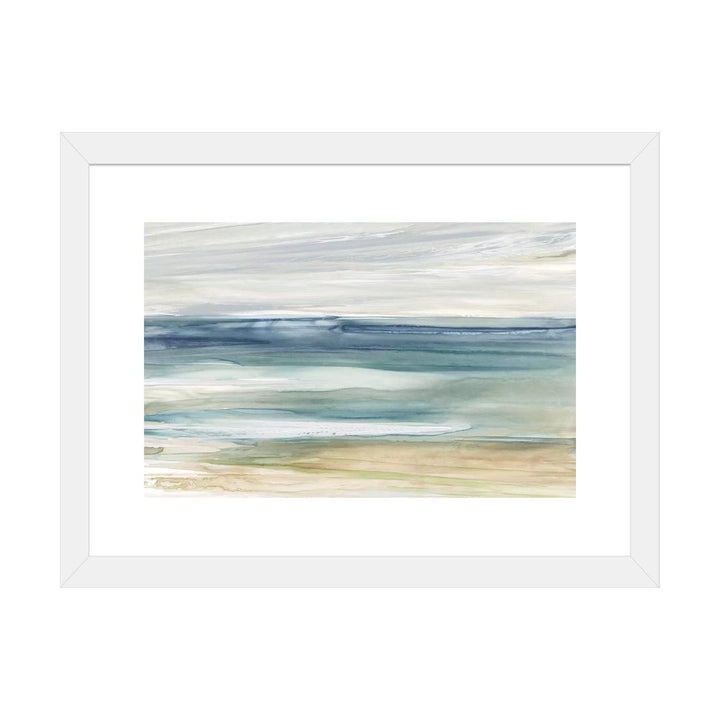 Ocean Breeze by Carol Robinson Painting Print The Twillery Co.® Size: 16'' H x 24'' W x 1'' D Format: Black Framed Paper, Mat Included: White
