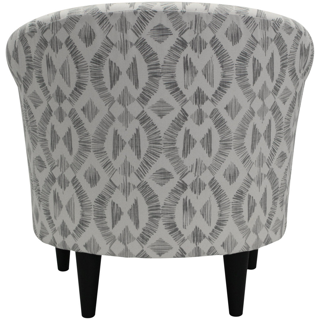 Liam 31.5" W Barrel Chair Zipcode Design™ Fabric OR Leather Type: Light Gray Microfiber/Microsuede