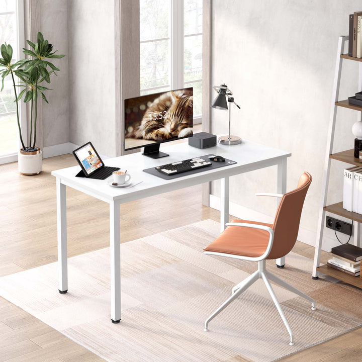 Rockett Desk Red Barrel Studio® Color (Top/Frame): White/White Size: 29.5" H x 63" W x 23.6" D