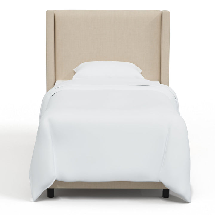 Hanson Upholstered Standard Bed Joss & Main Color: Classic Linen Linen Size: Twin