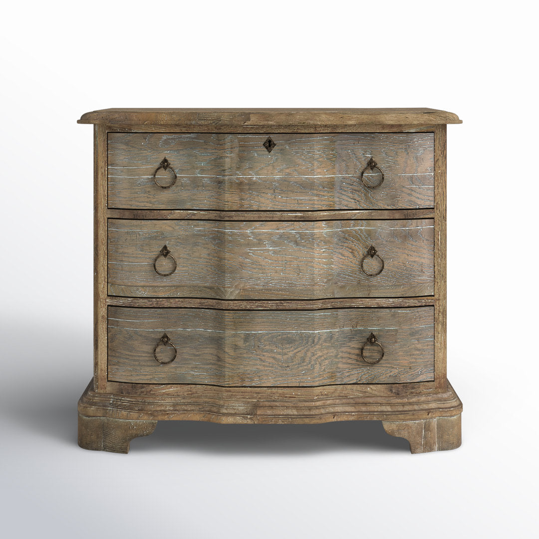 Boheme 3 - Drawer Nightstand in Light Brown Hooker Furniture