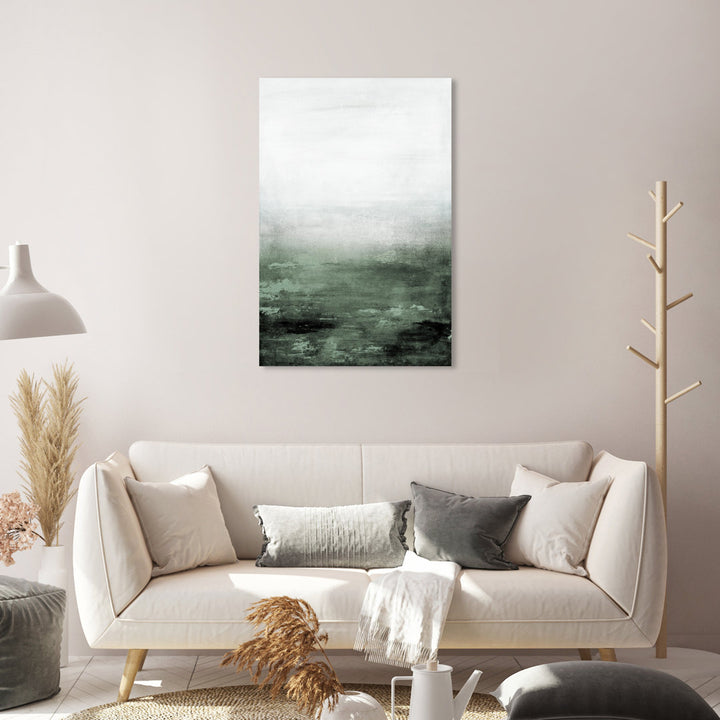 Abstract Sail to the Moon Hunter Green - Painting Print Trent Austin Design® Size: 30" H x 20" W Format: Wrapped Canvas
