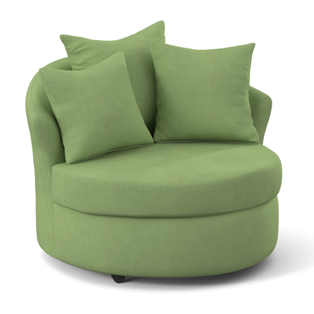 Alsup Barrel Chair Andover Mills™ Fabric: Oscar Kiwi