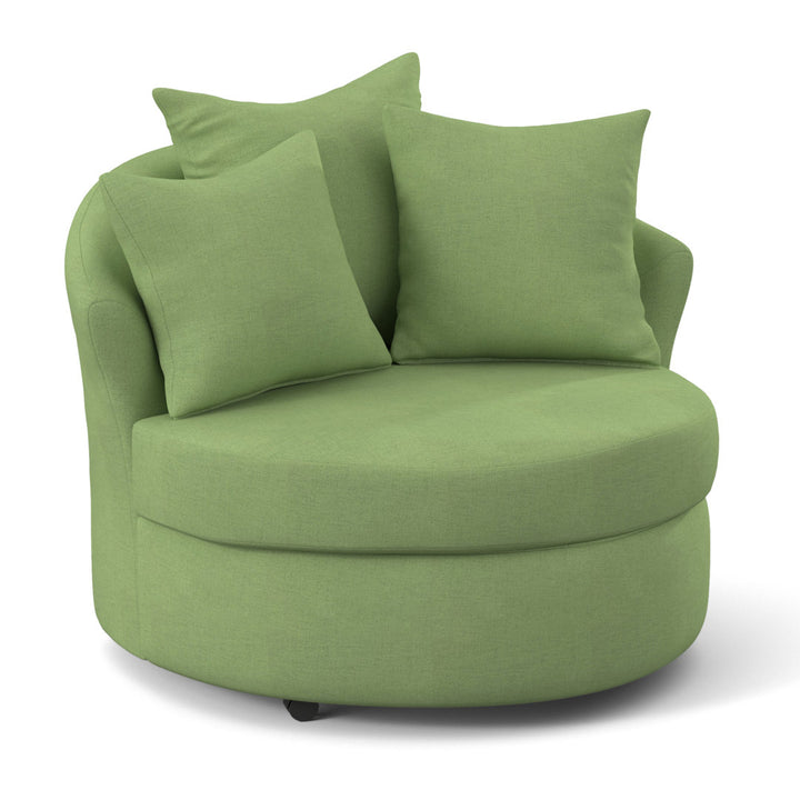 Alsup Barrel Chair Andover Mills™ Fabric: Oscar Kiwi