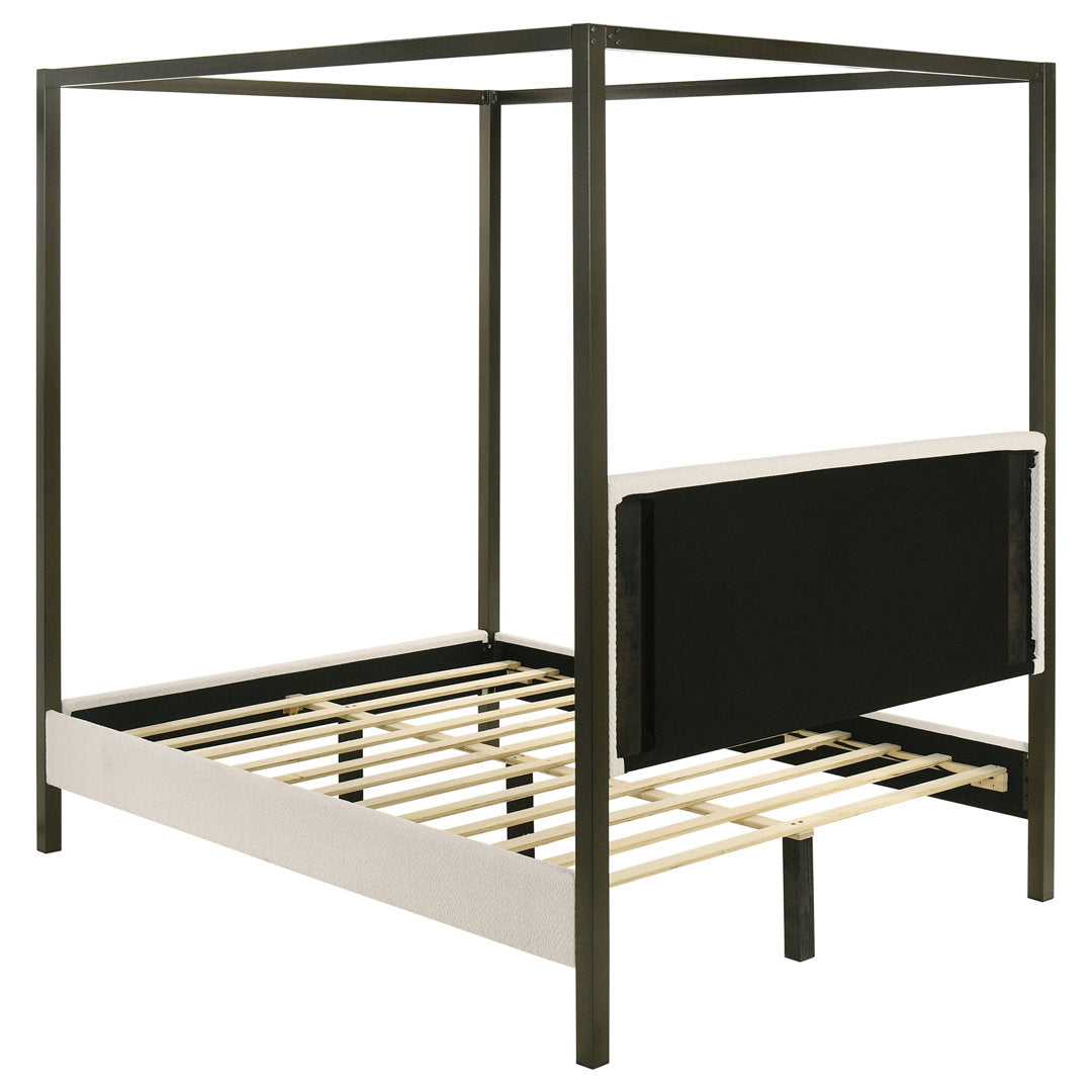 Tibold Upholstered Canopy Bed Latitude Run® Size: Queen