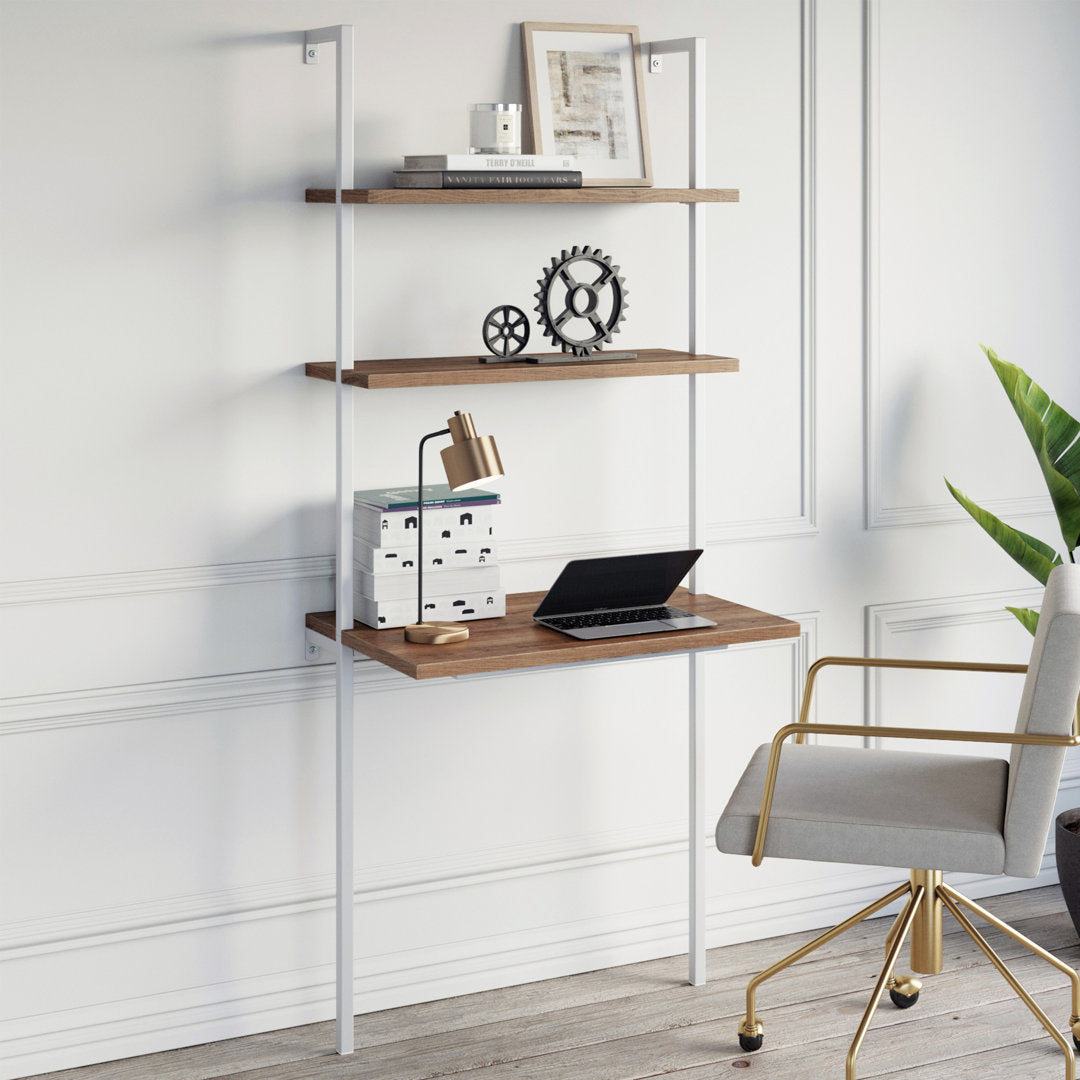 Chira Leaning/Ladder Desk Trent Austin Design® Color (Top/Frame): Oak/White