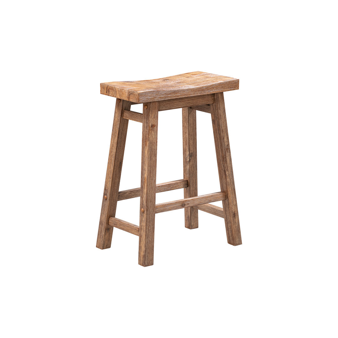 Colynn 4 - Person Counter Height Rubberwood Solid Wood Dining Set Dakota Fields Color: Driftwood Wire-Brush