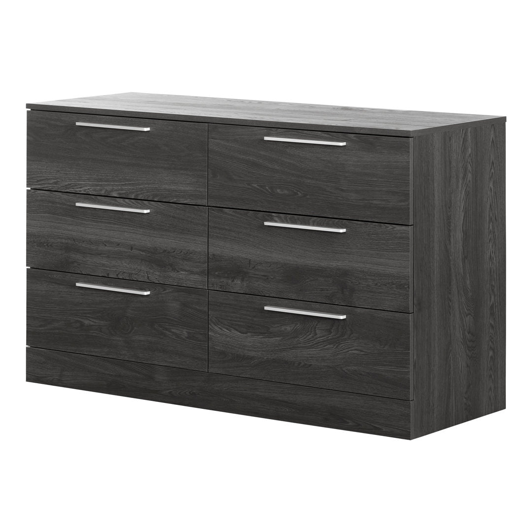 Step One Essential 6-Drawer Dresser South Shore Color: Gray Oak