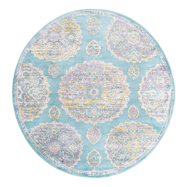 Paragon Rug_Blue Rugs.com Rug Size: Round 8'2"
