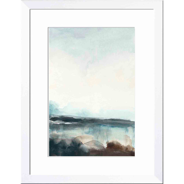 Horizon Flow I by June Erica Vess - Picture Frame Painting Wade Logan® Frame Color: Espresso Size: 24"H x 36"W
