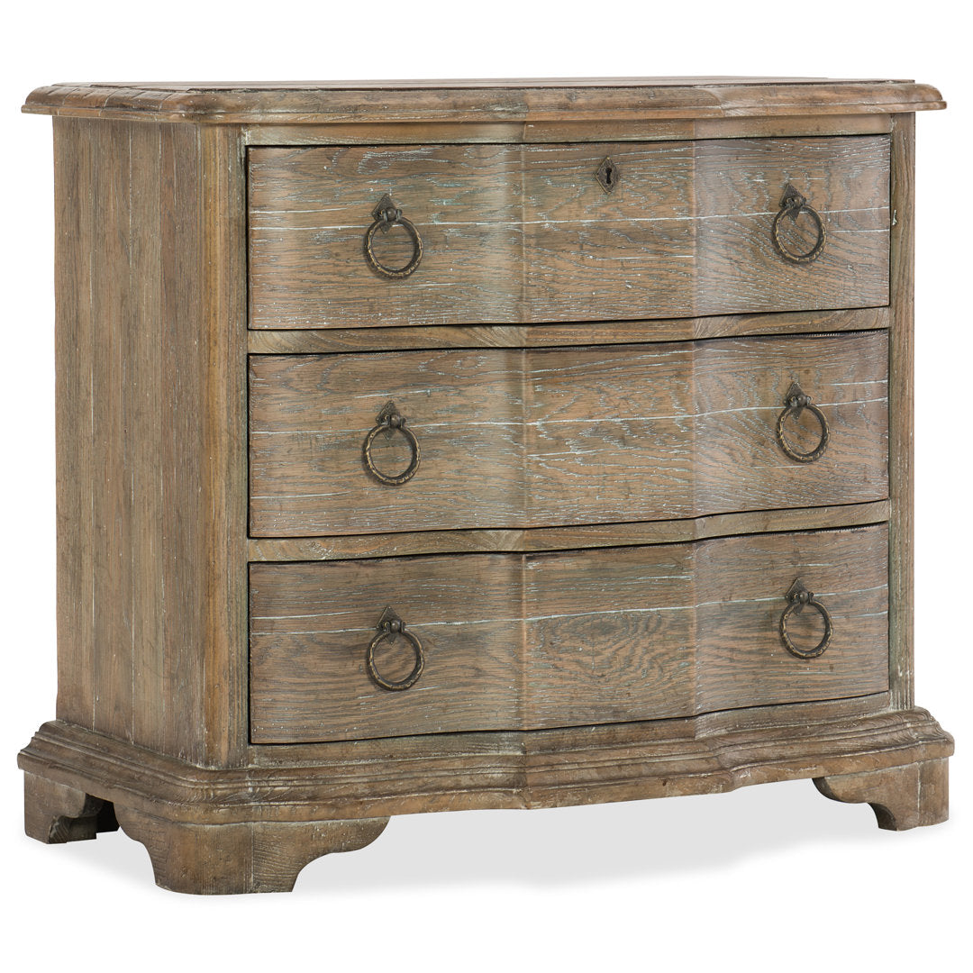 Boheme 3 - Drawer Nightstand in Light Brown Hooker Furniture