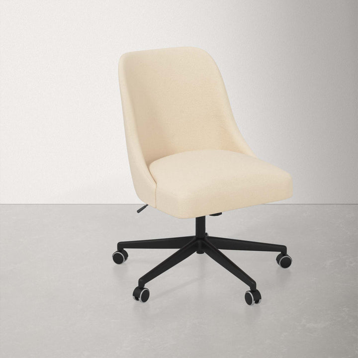 Acosta Task Chair AllModern Upholstery Color: Classic Pearl Performance Velvet