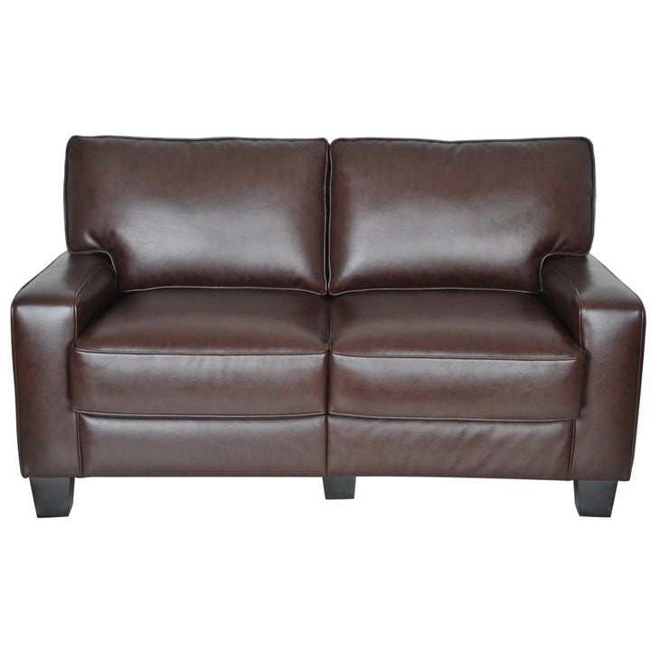 Serta Palisades Upholstered Tool-Free Assembly Straight Arm 61" Sofa for Living Room Serta
