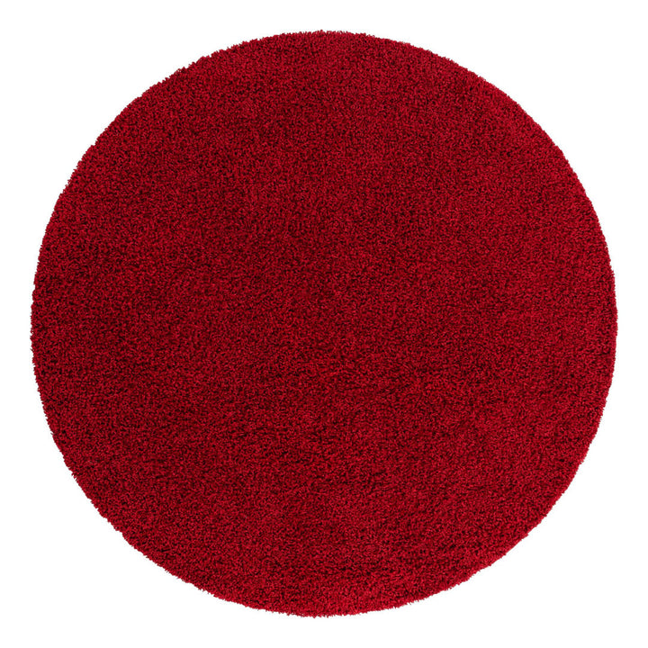 Angeline Cherry Red Area Rug Ebern Designs Rug Size: Round 7'1"