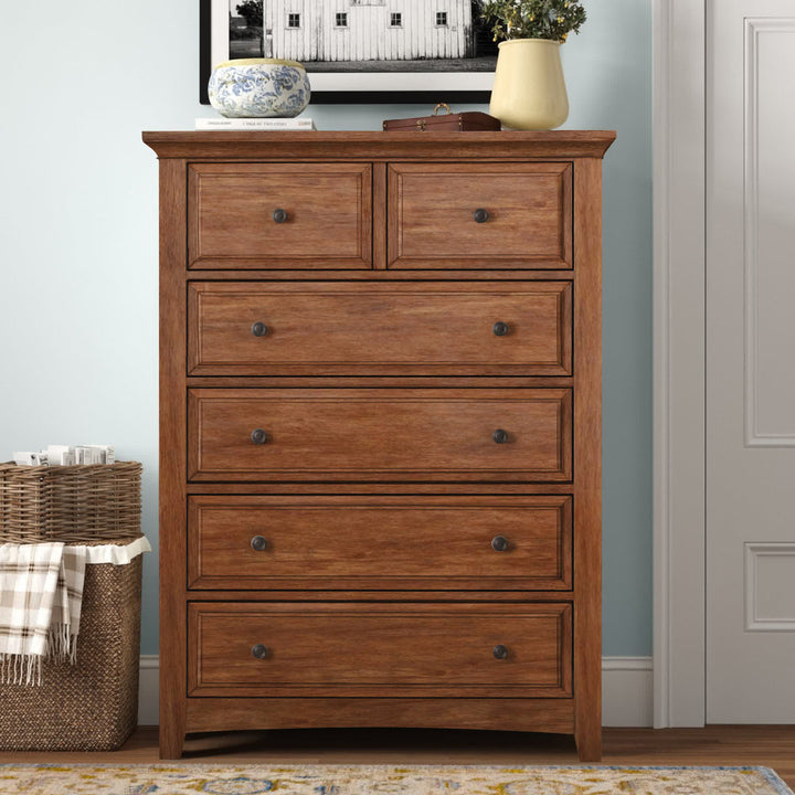 Kingery 6 - Drawer Dresser Three Posts™ Color: Oak